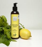 Очищающий крем для  волос, кожи головы и тела с лимоном, мятой и лавандой. 