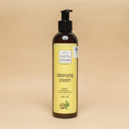 Очищающий крем для  волос, кожи головы и тела с лимоном, мятой и лавандой. 